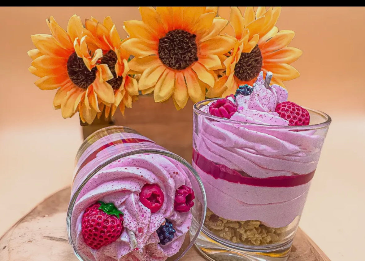Bougie gourmande fruits rouges